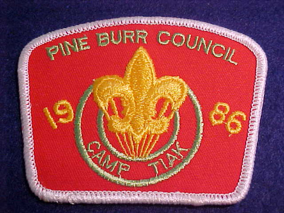 TIAK, PINE BURR COUNCIL, 1986