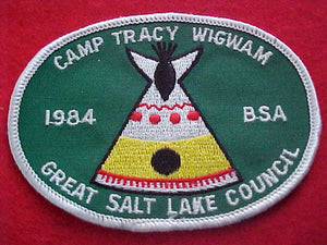 TRACY WIGWAM, GREAT SALT LAKE COUNCIL, 1984