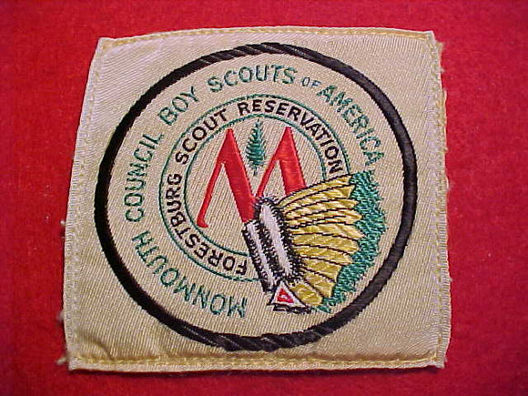 FORESTBURG SCOUT RESERVATION, 1960+/-, WOVEN, SEWN ONTO WOOL, USED