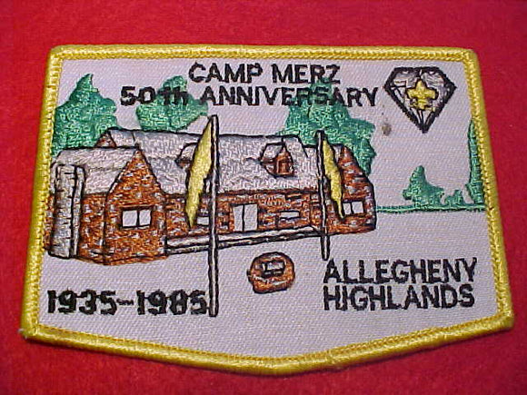 MERZ, ALLEGHENY HIGHLANDS, 1935-1985, SMALL STAIN