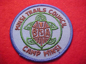 MINSI, MINSI TRAILS COUNCIL, 1970'S?, BLUE TWILL, PB