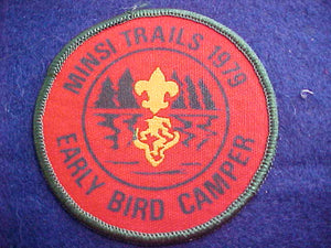 MINSI TRAILS COUNCIL, EARLY BIRD CAMPER, 1979