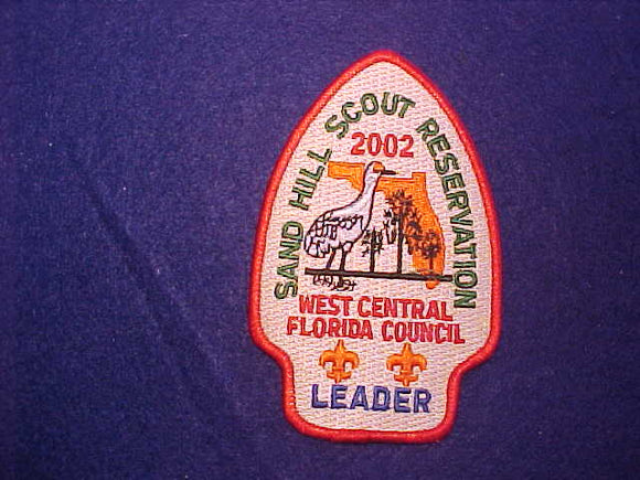 SAND HILL SCOUT RESERVATION, WEST CENTRAL FLORIDA COUNCIL, LEADER, 2002