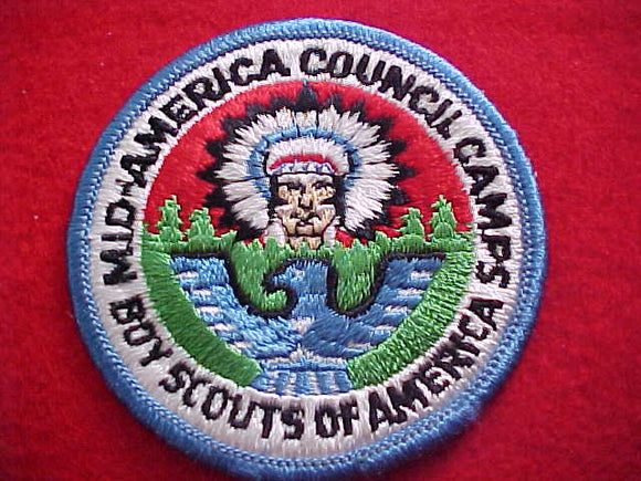 MID-AMERICA COUNCIL CAMPS, FULLY EMBROIDERED