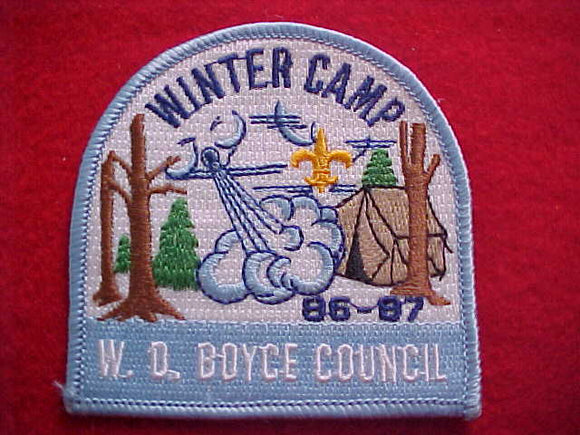 W. D. BOYCE COUNCIL, WINTER CAMP, 1986-87