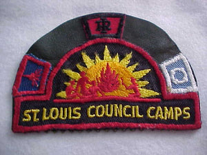 ST. LOUIS COUNCIL CAMPS HAT SHAPE PATCH+3 SEGMENTS