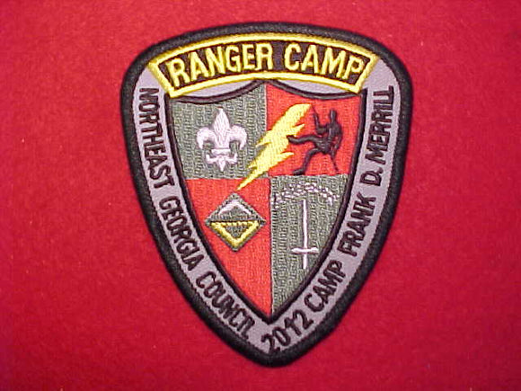 FRANK D. MERRILL RANGER CAMP, 2012,BLK BDR.