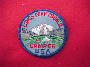 Longs Peak Council Camper 1960's