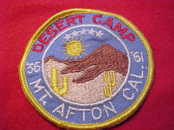 DESERT CAMP, 1936-61, MT. AFTON, CAL.