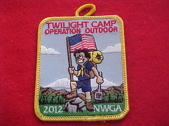 TWILIGHT CAMP, OPERATION OUTDOOR, NORTHWEST GEORGIA COUNCIL, 2012