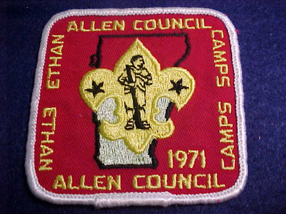 ETHAN ALLEN COUNCIL CAMPS, 1971, USED