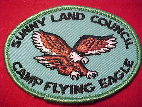 FLYING EAGLE, SUNNYLAND C., OVAL, GREEN BDR., NO DATE