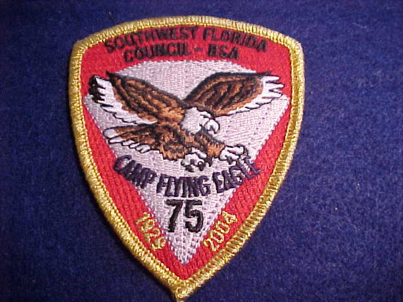 FLYING EAGLE, 1929-2004, 75 YEARS, SOUTHWEST FLORIDA C., RED TWILL