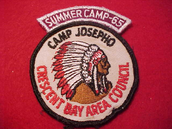 JOSEPHO, 1965, CRESCENT BAY AREA C., W/ SUMMER CAMP SEGMENT, USED