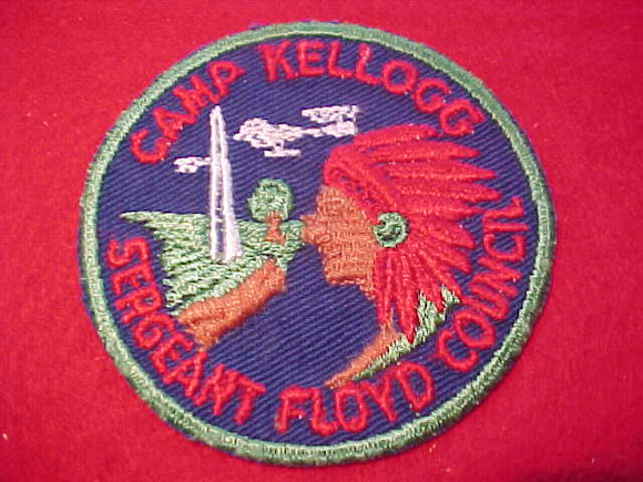 KELLOGG, 1950'S, SERGEANT FLOYD C., MINT FRONT, GLUE ON BACK