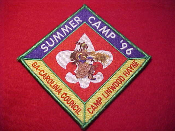 LINWOOD HAYNE, 1996, SUMMER CAMP, GEORGIA-CAROLINA C.