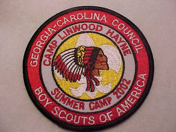 LINWOOD HAYNE, 2002, SUMMER CAMP, GEORGIA-CAROLINA C.