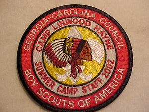 LINWOOD HAYNE, 2002, SUMMER CAMP STAFF, GEORGIA-CAROLINA C.