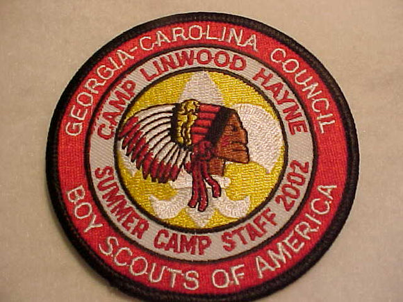 LINWOOD HAYNE, 2002, SUMMER CAMP STAFF, GEORGIA-CAROLINA C.