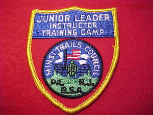 MINSI TRAILS C., 1960'S, JUNIOR LEADER INSTRUCTOR TRAINING CAMP