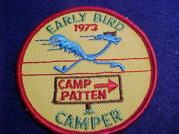 PATTEN, 1973, EARLY BIRD CAMPER, ALAPAHA AREA C.