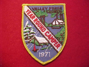 VALLEY FORGE C., 1971, YEAR ROUND CAMPER
