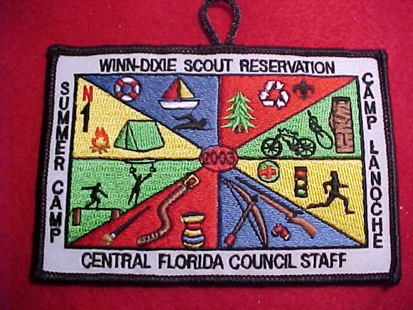WINN-DIXIE SCOUT RESV., CAMP LANOCHE, 2003, SUMMER CAMP, CENTRAL FLORIDA C., STAFF