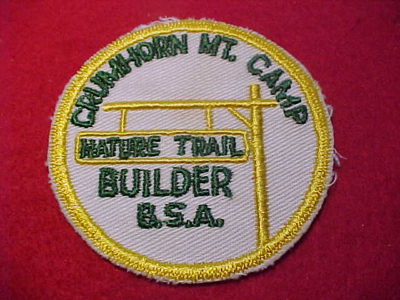 CRUMHORN MT. CAMP, 1950'S, NATURE TRAIL BUILDER