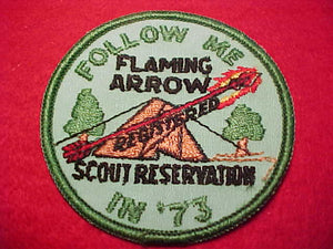 FLAMING ARROW SCOUT RESV., "REGISTERED IN 1973"