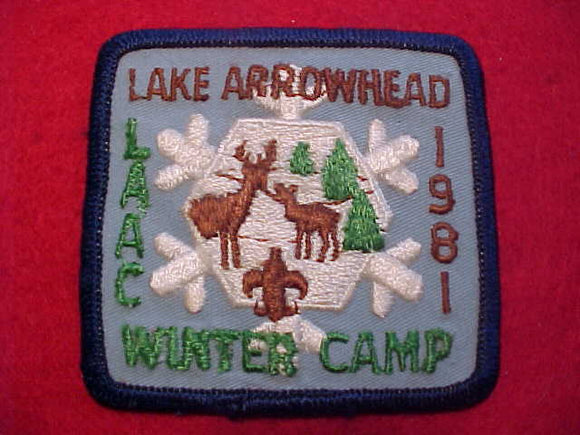 LAKE ARROWHEAD, 1981, WINTER CAMP, LOS ANGELES AREA C.