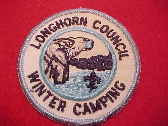 LONGHORN COUNCIL, WINTER CAMPING, SLIGHT STAIN