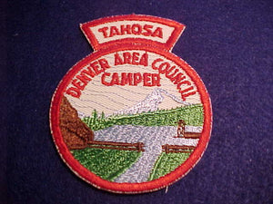 TAHOSA, 1950'S, DENVER A. C., CAMPER