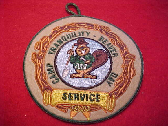 TRANQUILITY, 2007, BEAVER DAY, SERVICE