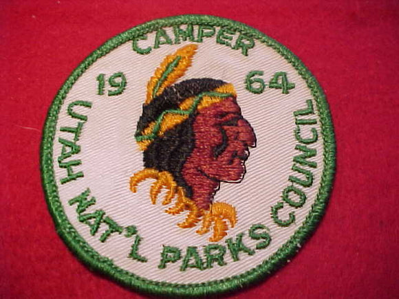 UTAH NATIONAL PARKS C., 1964, CAMPER, USED