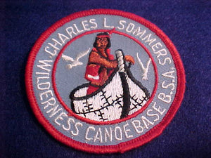 CHARLES L. SOMMERS, WILDERNESS CANOE BASE, 1960'S, NO BUTTON LOOP, MINT