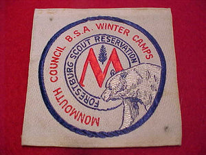 FORESTBURG SCOUT RESV., MONMOUTH C. WINTER CAMPS, WOVEN