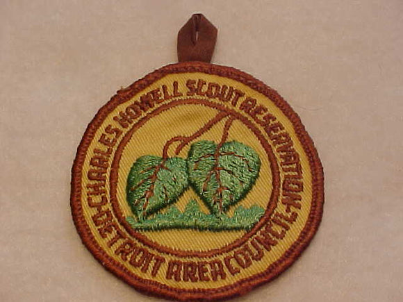 CHARLES HOWELL SCOUT RESV., DETROIT AREA COUNCIL, 1960'S, USED