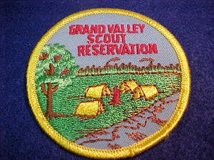 GRAND VALLEY SCOUT RESV., 1973, SMALL BROWN CLOUDS IN SKY, PLASTIC BACK
