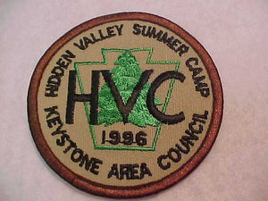 HIDEN VALLEY SUMMER CAMP, 1996, KEYSTONE AREA C.