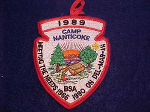 NANTICOKE CAMP PATCH, 1989