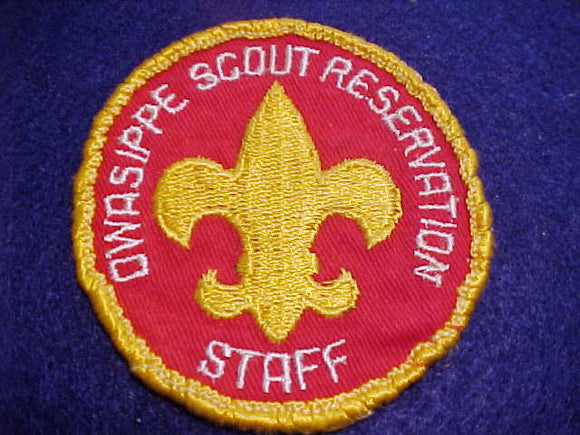 OWASIPPE SCOUT RESV., STAFF, 1950'S, USED