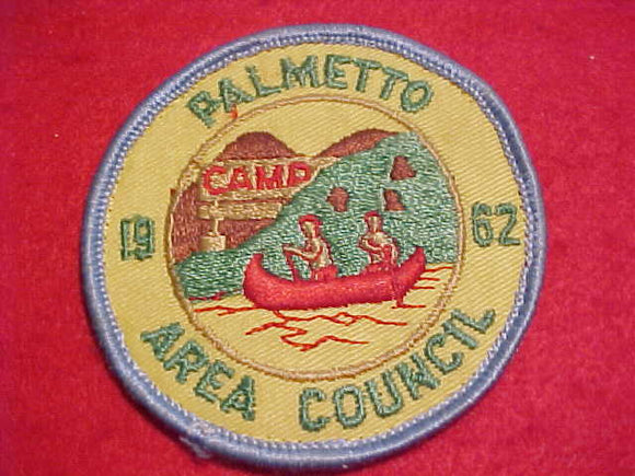 PALMETTO AREA COUNCIL CAMP, 1962, USED