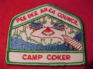 COKER PATCH, PEE DEE AREA C., GREEN ROLLED BDR., 5 SIDED PATCH