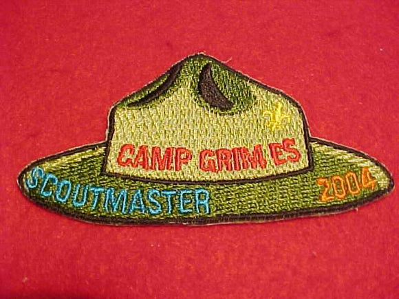 GRIMES PATCH, 2004, SCOUTMASTER