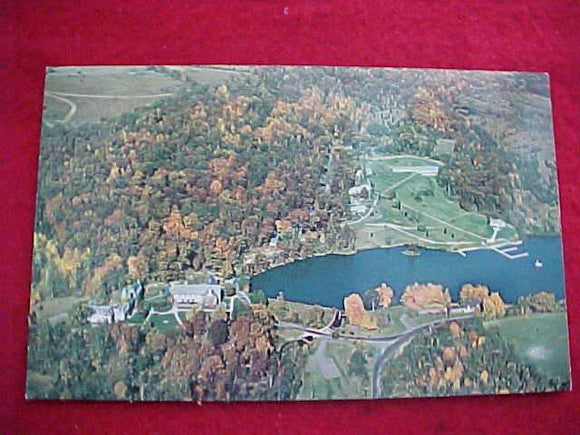 SCHIFF SCOUT RESV. POSTCARD, AERIAL VIEW, VARIETY #3