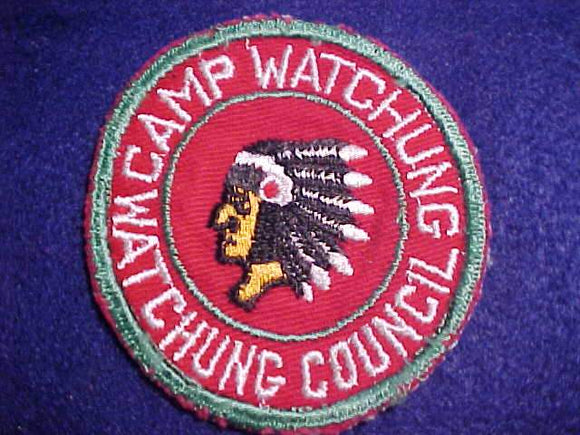 WATCHUNG PATCH, 1950'S, WATCHUNG C., USED