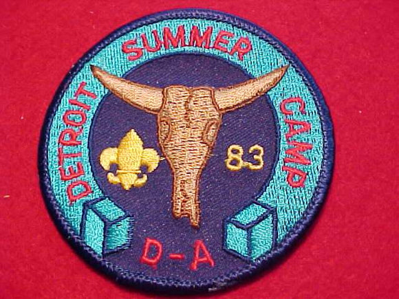 D-BAR-A PATCH, SUMMER CAMP, 1983, DETROIT AREA C.
