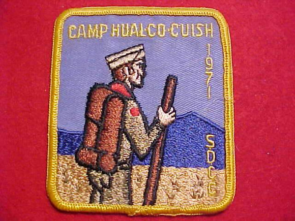 HUAL-CU-CUISH PATCH, 1971, SAN DIEGO COUNTY C.