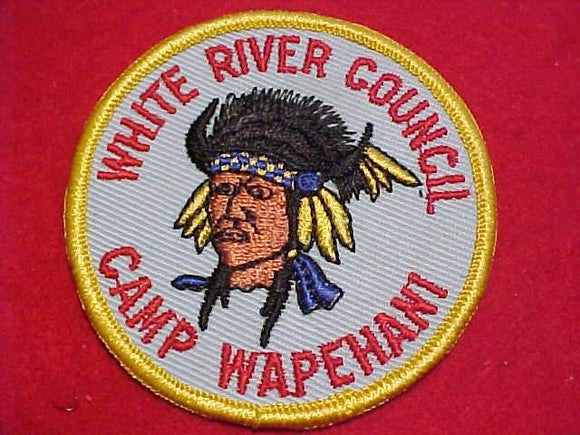 WAPEHANI PATCH, WHITE RIVER C., 1960'S, MINT