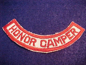 HONOR CAMPER SEGMENT, 1950'S, RED/WHITE